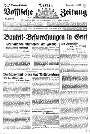 Vossische Zeitung vom 11.03.1926