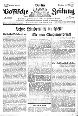 Vossische Zeitung vom 16.03.1926