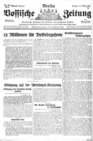 Vossische Zeitung on Mar 19, 1926