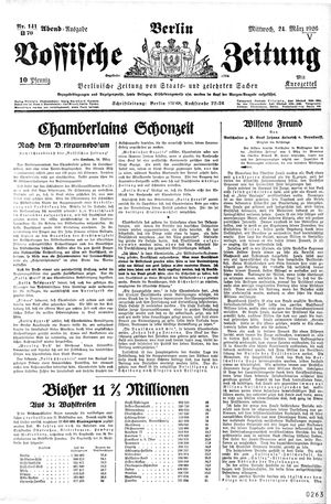 Vossische Zeitung vom 24.03.1926