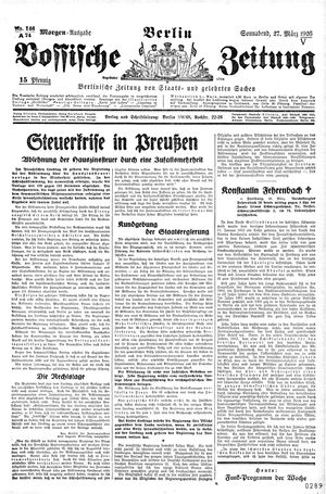 Vossische Zeitung vom 27.03.1926