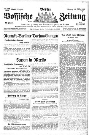 Vossische Zeitung vom 29.03.1926