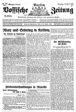 Vossische Zeitung vom 13.04.1926