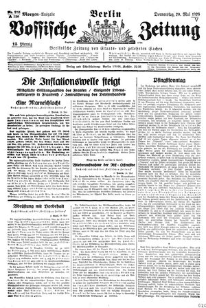 Vossische Zeitung vom 20.05.1926