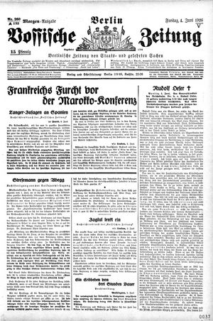 Vossische Zeitung vom 04.06.1926