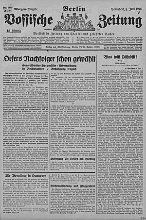 Vossische Zeitung vom 05.06.1926