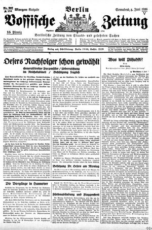 Vossische Zeitung vom 05.06.1926