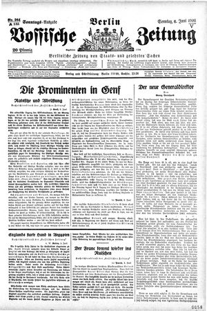 Vossische Zeitung vom 06.06.1926