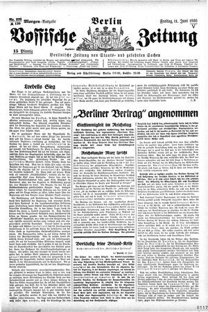 Vossische Zeitung vom 11.06.1926