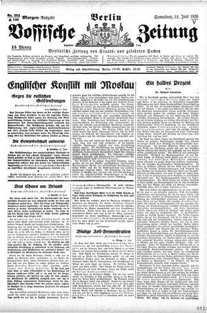 Vossische Zeitung vom 12.06.1926