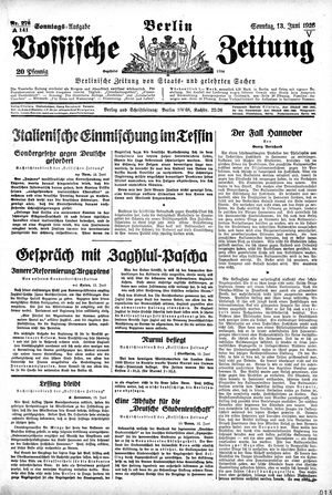 Vossische Zeitung vom 13.06.1926