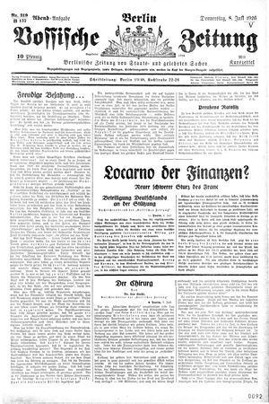 Vossische Zeitung vom 08.07.1926