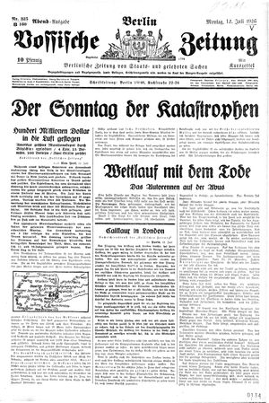 Vossische Zeitung vom 12.07.1926