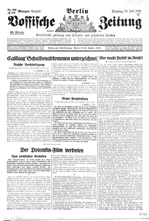 Vossische Zeitung vom 13.07.1926