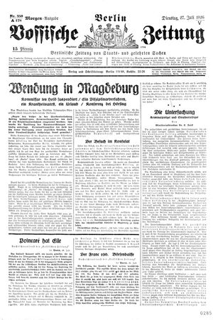 Vossische Zeitung vom 27.07.1926
