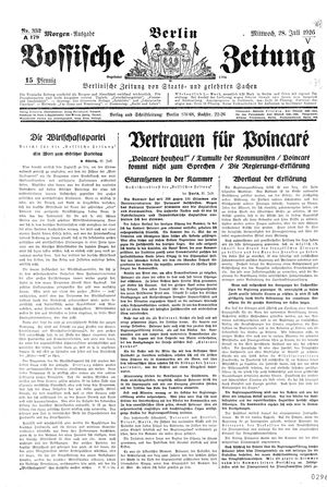 Vossische Zeitung vom 28.07.1926