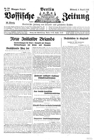 Vossische Zeitung vom 04.08.1926