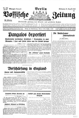Vossische Zeitung vom 25.08.1926