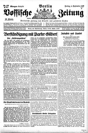 Vossische Zeitung vom 03.09.1926