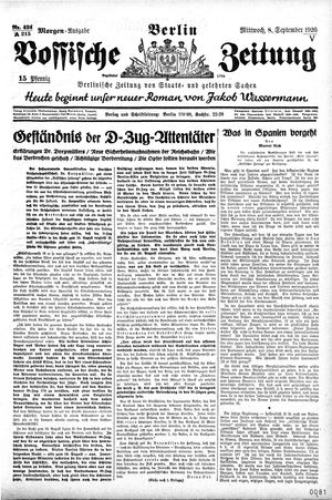 Vossische Zeitung vom 08.09.1926