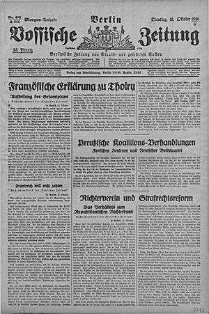 Vossische Zeitung vom 12.10.1926