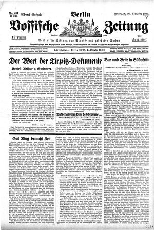 Vossische Zeitung vom 20.10.1926
