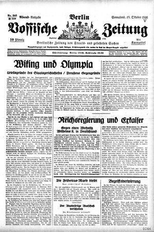 Vossische Zeitung vom 23.10.1926