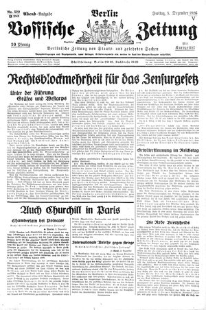 Vossische Zeitung vom 03.12.1926