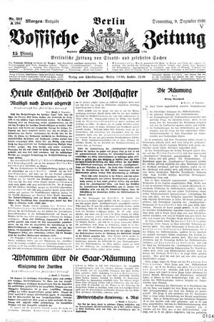 Vossische Zeitung vom 09.12.1926