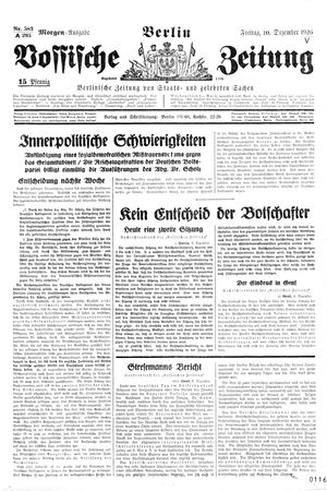Vossische Zeitung vom 10.12.1926