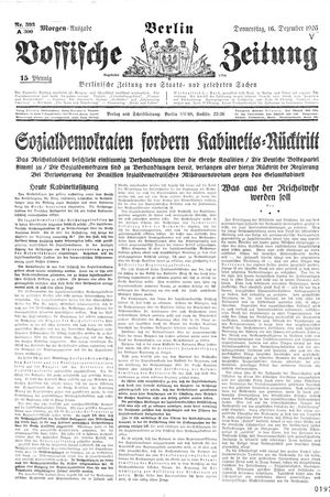 Vossische Zeitung vom 16.12.1926