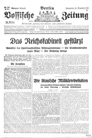Vossische Zeitung vom 18.12.1926