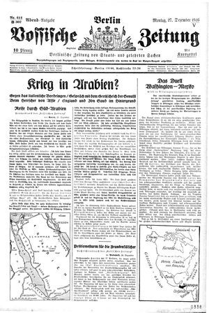Vossische Zeitung vom 27.12.1926