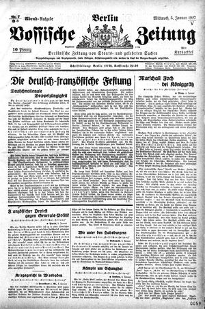 Vossische Zeitung vom 05.01.1927