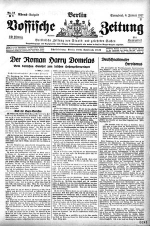 Vossische Zeitung vom 08.01.1927