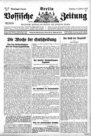 Vossische Zeitung vom 09.01.1927