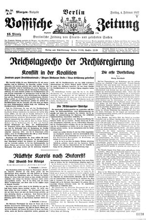 Vossische Zeitung vom 04.02.1927