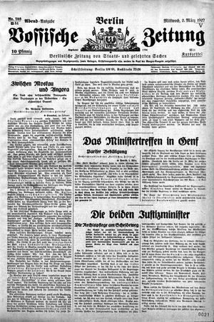 Vossische Zeitung on Mar 2, 1927