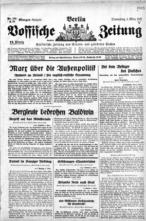 Vossische Zeitung vom 03.03.1927
