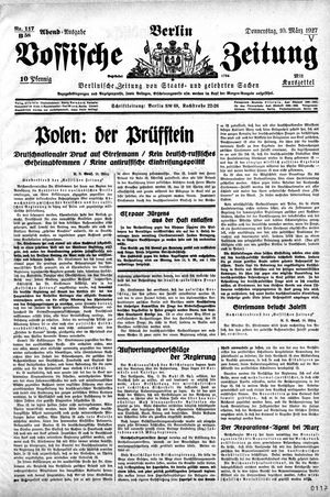 Vossische Zeitung vom 10.03.1927