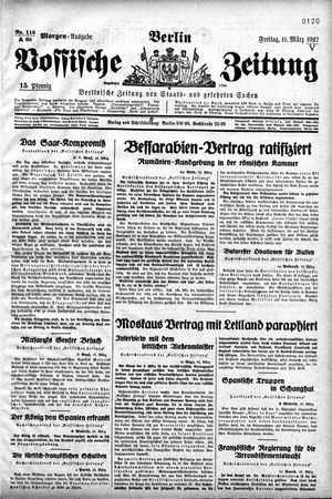 Vossische Zeitung on Mar 11, 1927