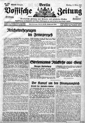 Vossische Zeitung vom 14.03.1927