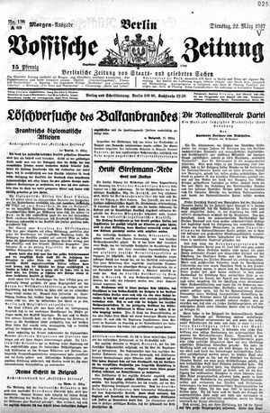 Vossische Zeitung on Mar 22, 1927