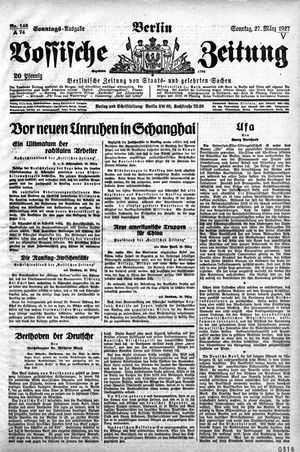 Vossische Zeitung on Mar 27, 1927