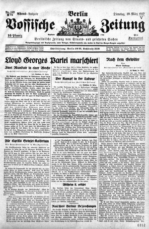 Vossische Zeitung vom 29.03.1927