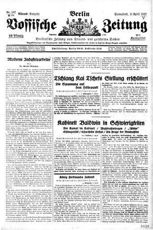 Vossische Zeitung vom 02.04.1927