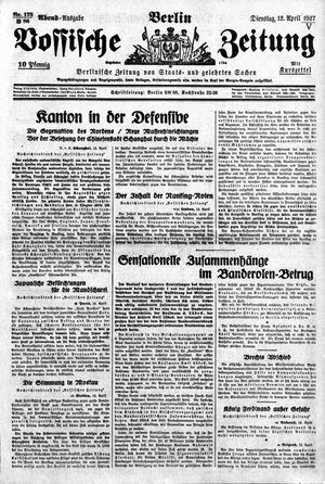 Vossische Zeitung on Apr 12, 1927