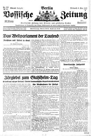Vossische Zeitung vom 04.05.1927