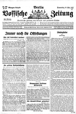 Vossische Zeitung vom 12.05.1927