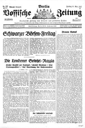 Vossische Zeitung vom 13.05.1927